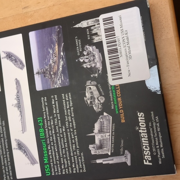 Metal Earth USS Missouri 3D Steel Model Kit - Picture 5 of 7